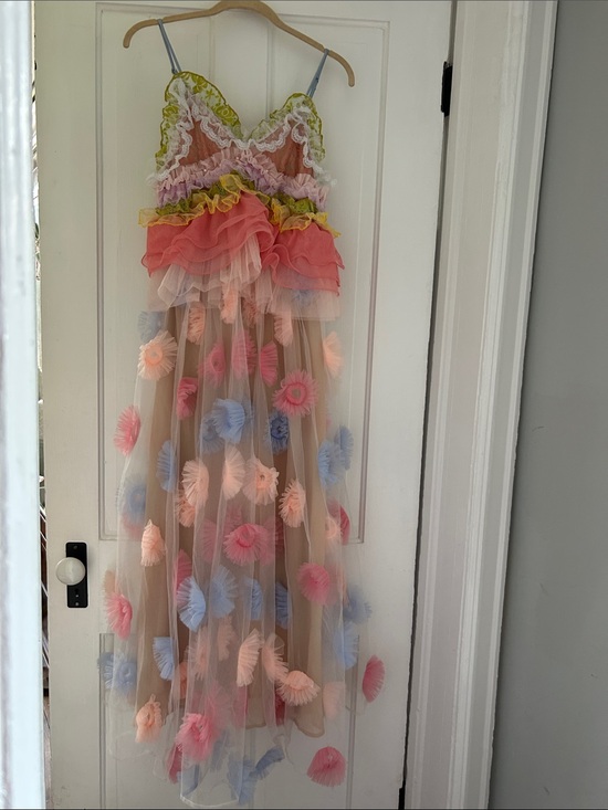 Anthropologie Dresses & Skirts - Anthropologie Pink Combo Ruffled Tulle Skirt
